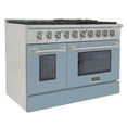 thumbnail image 6 of 48 in. 6.7 cu. ft. Propane Gas Range with Convection Oven in Light Blue, 6 of 13