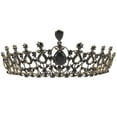 thumbnail image 1 of EeaseMX 1 corona de novia de estilo barroco, elegante corona de diamantes de imitación, accesorio para vestido de novia., 1 of 7