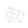 thumbnail image 4 of Acrylic Display Risers, Perfume Stand Organizer, Clear Acrylic Shelf Risers for Stands for Food, Tabletop Use, 4 of 7