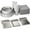 Silver, variant on Exquisite 700 Pcs Gold Dinnerware Party Pack Gold Paper Plate Cup Combo