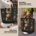 thumbnail image 6 of Insulated Cooler Bag - Palatial Style Flower Rabbit Large Freezer Cooler Tote Bags Insulated for Food, Insulated Grocery Shopping Bags with Zipper Top for Travel Picnic Beach, 6 of 8