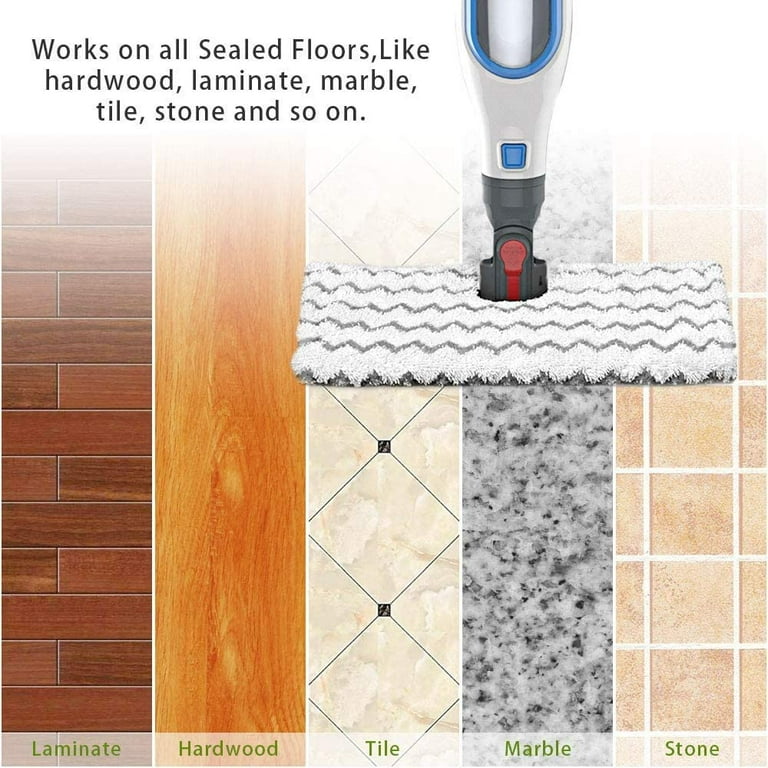 3 Pcs Pro Washable Cleaner Refills - Steam Mop Pads for 3 Pcs Pro Washable Cleaner Refills - Steam Mop Pads for