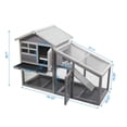 thumbnail image 5 of Senbabe Rabbit Hutch with Sunshine Collection Board, Wooden Rabbit Cage with Ventilation Door, Easy to Clean Tray, 5 of 7
