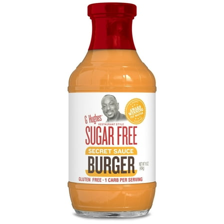 G Hughes Sugar Free Secret Burger Sauce, 16 oz(Pack of 2)