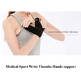 thumbnail image 3 of PRAETER Wrist Thumb Support, Medical Sports Wrist Thumb Hands Spica Splint Support Brace Stabilizer Arthritis Breathable Adjustable Wrist Thumb Pain Relief Support, Black, 3 of 6