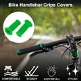 thumbnail image 2 of Cubiertas de empuñaduras de manillar de bicicleta Unique Bargains de 85 mm de largo, ligeras, protectores de empuñaduras de ciclismo, verdes, 1 par, 2 of 6