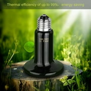 Heat Lights For Reptiles,110V-130V Infrared Ceramic Socket Natural Glow Heater Reptile Heat Light