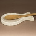 thumbnail image 3 of Creative Home Natural Champagne Marble Rest Spoon Cooking Utensil Holder, 8.6" L x 4.9" W x 0.8" H, Beige, 3 of 3