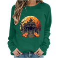 thumbnail image 2 of Pumpkin Season Sweatshirt Women Thanksgiving Pumpkin Graphic Shirt Cute Autumn Halloween Pullover Casual Fall Tops, 2 of 6