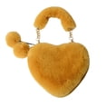 thumbnail image 2 of Bolso de mano Bolso de peluche Bolso de corazón portátil Bolso de cadena Bolso bandolera Monedero Bolso, 2 of 6
