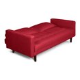 thumbnail image 4 of Sofá Cama de Lino Rojo Makora Modelo Salim con Memory Foam, 4 of 8