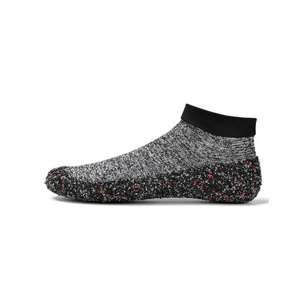 

Lacyhop Womens Mens Aqua Socks Barefoot Yoga Shoe Quick Dry Water Shoes Hiking Athletic Sock Sneaker Anti-Slip Knit Upper Sneakers Gray 11