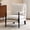 Black, variant on Bezseller Boho Upholstered Accent Chair with Brown wooden frame, Mid-Century Modern Chair with Gourd-shaped armrest for Living room, Bedroom