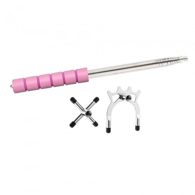 koolsoo Bâton de Pont de Piscine Rétractable Amovible pour Entraînement Pratique Table de Piscine Tête Haute Tête Croisée