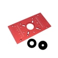 thumbnail image 4 of Colaxi Plaque d'Insertion de Table de Routeur M8 Plaque de Routeur Plaque Rabattable Planche de Coupe Machine de Coupe Kit de Levage de Routeur pour Rainurage Coupe Chanfreinage Rouge, 4 of 8