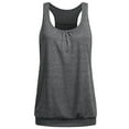 thumbnail image 3 of BYHONG Women's Racerback Tank Top Workout Gym Athletic Shirt Loose Sleeveless Yoga Top for Women & Fitness Womens Blouses Grey S, 3 of 4