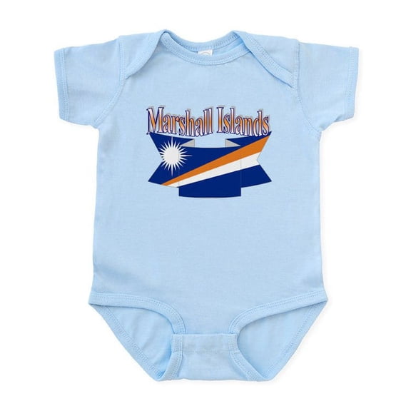 CafePress - Marshall Islands Flag Ribbon Infant Bodysuit - Baby Light Bodysuit, Size Newborn - 24 Months