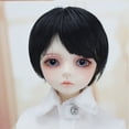 thumbnail image 3 of 1/3 BJD Doll Wig – Short Hair, High-Temperature Fiber, Soft Silk, 22-23CM Head Circumference, Multi-Color Doll Accessories, 3 of 8