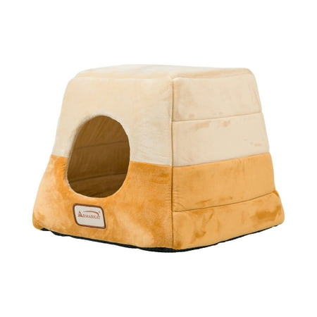 UPC: 0815481011199 | Armarkat 2-In-1 Cat Bed Cave Shape And cuddle Pet Bed  Brown/Beige C07CZS/MH