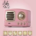 thumbnail image 2 of Altavoces Bluetooth Retro Inalámbricos, Altavoces Vintage Portátiles para Exteriores, Mini Altavoces Recargables con Sonido Potente, Soporte USB/Tarjeta TF/AUX Android iOS Cumpleaños, 2 of 5