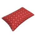 thumbnail image 2 of Fotbe Red White Snowflakes Pillow Cases - Envelope Closure - Luxury, Extra Soft, Cooling Pillow Covers - Wrinkle, Fade, Stain Resistant-16"x24", 2 of 8