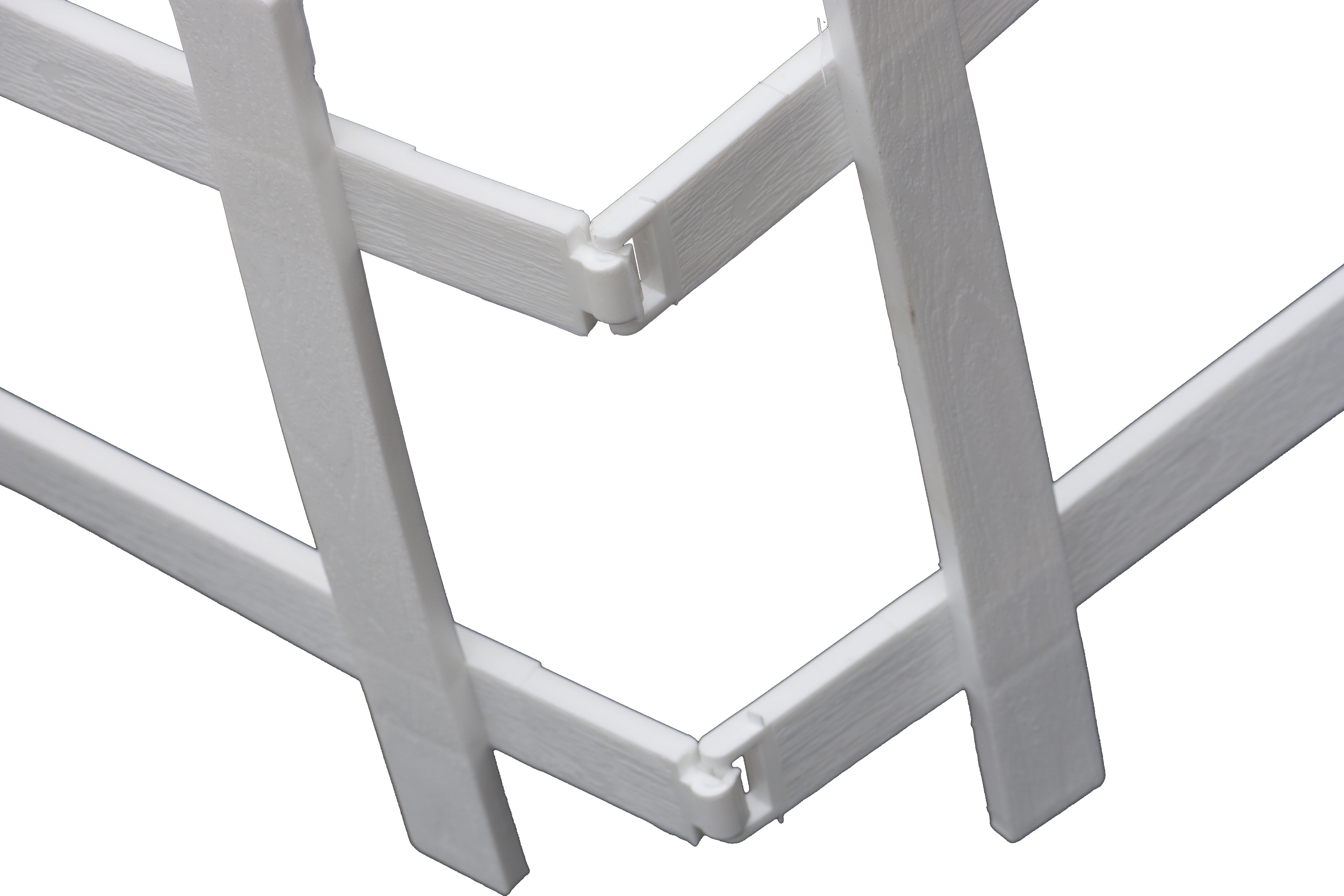 Emsco Group 2120HD 50' Cape Cod Style Decorative Fencing, White