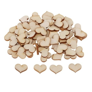 50 pcs small wooden hearts for crafts Crafts Wood Chips Wooden