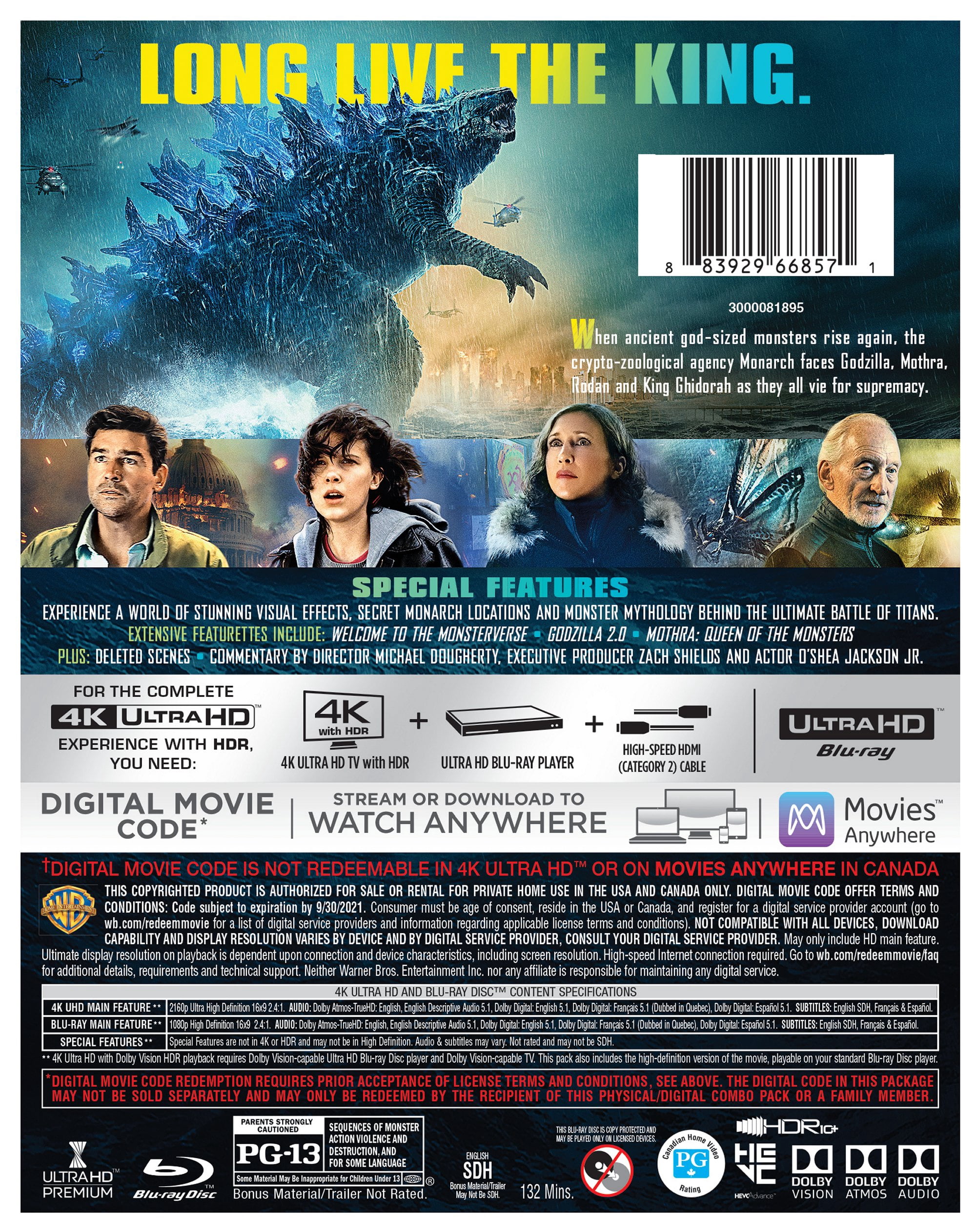 Godzilla - King of the Monsters (4K Ultra HD + Blu-ray) [UHD]