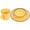 Yellow, variant on MRLESS Rustic Yellow Ceramic Dinnerware Set with Tea Mug and Teapot - Kitchen Tableware for Everyday Use
