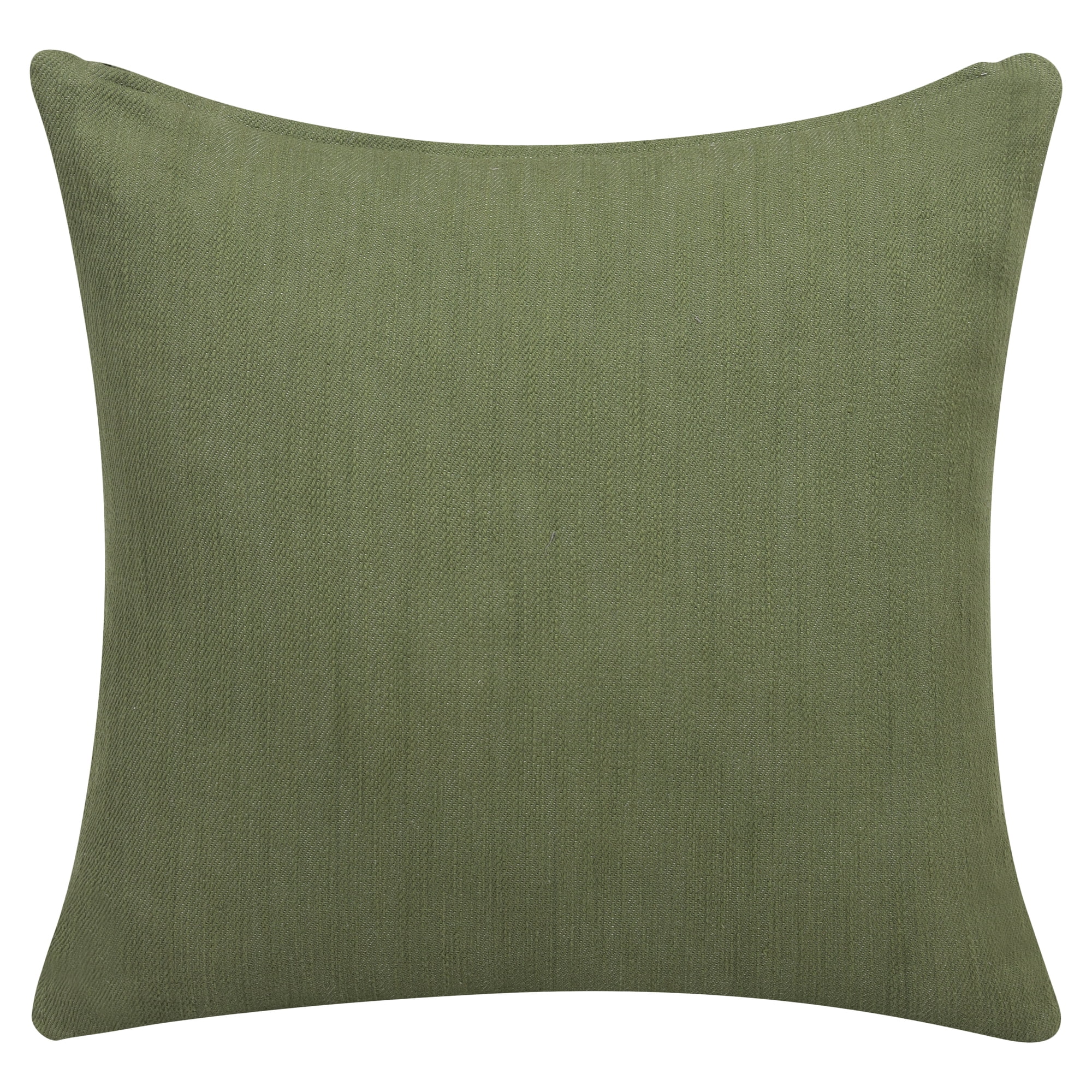 Harlow Hill Theo Forest Green Solid 20" x 20" Cotton Adult Decorative Feather Filled Pillow