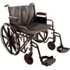 Carex Steel Bariatric Wheelchair, 24" Wheels, Comes with Swing-Away Legrests, 600 lb Weight Capacity