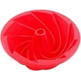 thumbnail image 2 of Silicone Baking Cake Mould, 9 Inch Non-Stick Cake Tin, Fluted Round Cake Pan Silicone Pan, Spiral Cake Pans, Silicone Cake Moulds for Baking Cake Mol, 2 of 5