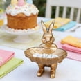 thumbnail image 5 of Vintage Gold Bunny Jewelry Holder Tray, Decorative Resin Rabbit Statue Trinket Dish for Ring, Earring Organizer, Easter Desktop Ornament Figurine, Photo Prop for Home Decor, 5 of 7