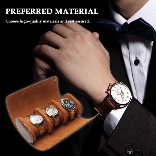 Estuche De Reloj De Viaje Con Rollo De Reloj Organizador De Reloj Bolsa De Almacenamiento De Exhibición De Reloj Estuche De Reloj De Viaje Con Rollo De Reloj Organizador De Reloj ANGGREK Otros