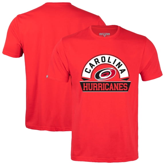 Men's Levelwear Red Carolina Hurricanes Richmond Banner Arch T-Shirt
