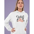 thumbnail image 2 of Witches Be Crazy. Lettering Hoodie Women -Image by Shutterstock, Female Medium, 2 of 4