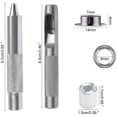 thumbnail image 2 of Grommet Kit Eyelets Tools Metal Grommet Eyelet Kit with Grommet Tools for Canvas Tarp Tent Repair (8MM), 2 of 5