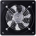 thumbnail image 2 of Extractor de aire de conducto de 150 mm, 600 m³/h, de metal, para montaje en pared, para baño, sótano, garaje, tienda de cultivo (bidireccional), 2 of 5