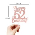thumbnail image 3 of Cake Topper veegood 52 con brillo color oro rosa de 18,5 cm, 3 of 5