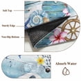 thumbnail image 6 of Summer Gnomes Nautical 2'x6' Runner Rugs for Hallway Kitchen Bedside Non Slip Washable, Blue Coastal Vintage Wooden Entryway Rug Runners with Rubber Backing, Long Carpet Runner for Laundry Room, 6 of 8