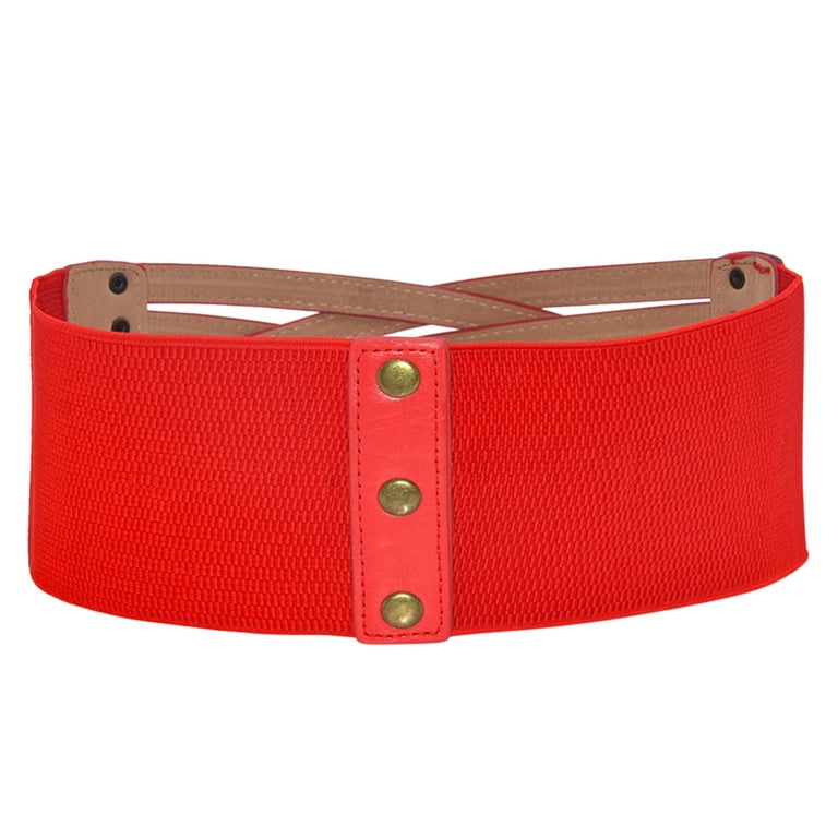 1PC Belt Red Women Corset Belt Wide Leather Waist Belt for  display picture 1