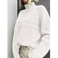 thumbnail image 4 of PRETTYGARDEN Women's Turtleneck Sweaters Fall Chunky Knit Pullover Long Sleeve Jumper Tops Trendy Winter Clothes, 4 of 7