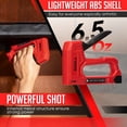 SHALL Light Duty Staple Gun for Wood Red Upholstery Staple Gun with
