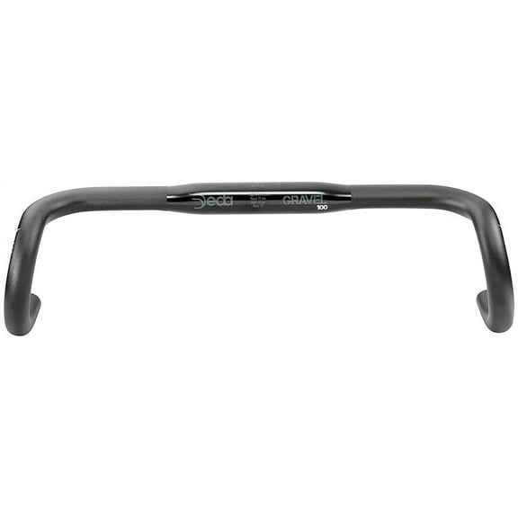 Deda Elementi Gravel100 RHM Drop Handlebar 46cm 31.7mm Clamp Black Aluminum Road