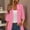Pink, variant on 3/4 Sleeve Cardigans for Women Trendy Lightweight Casual Tops Outfits Loose Lace Open Front Cardigan Fall Outwear