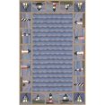 thumbnail image 1 of HomeRoots 353240 20 x 30 in. Wool Blue Area Rug, 1 of 1