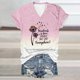 thumbnail image 3 of Tops Cortos para las Mujeres Día de la Independencia Impreso Suéter con Cuello en V Manga Corta, Top Casual para Primavera Verano, 3 of 3