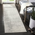 thumbnail image 3 of SAFAVIEH Madison Katina Traditional Runner Rug, Silver/Ivory, 2'3" x 16', 3 of 8