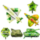 thumbnail image 1 of Set de globos de aluminio con temática militar, 6 unidades, camuflaje, 1 of 1