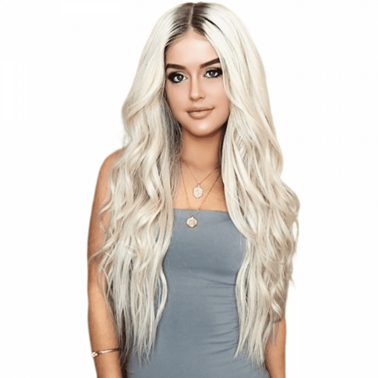 Rush Long Wavy Blonde Wig for Women Natural Beach Wave Curly Hair